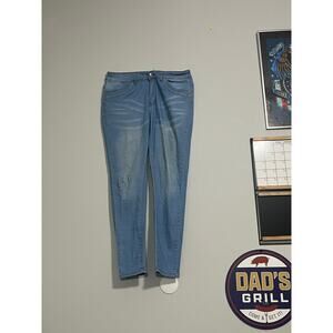 Harley Made with Love Women’s Jeans Size 14 Blue Denim Stretch Mid Rise Bootcut